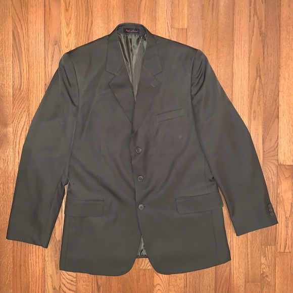 Bonellin Brown Two Piece Men’s Suit Sz 44R - Picture 13 of 14